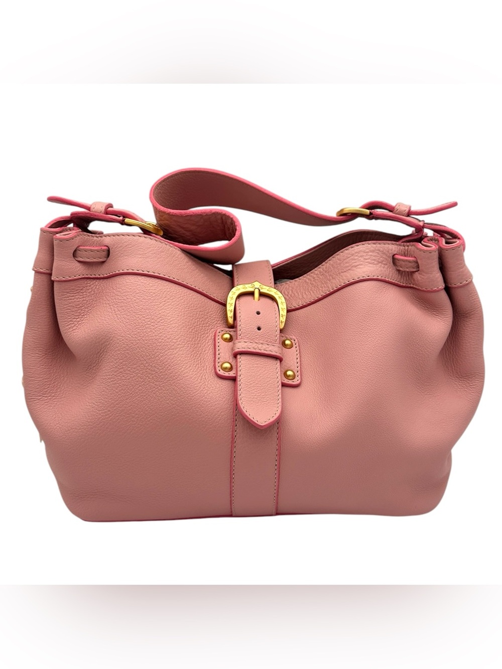 Dooney & Bourke Alto Collection Marchesa Gathered Satchel Med Pink RARE VINTAGE